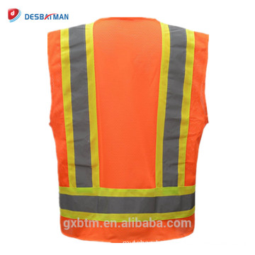 2018 New Day/Night ANSI Class 2 High Visibility Reversible Safety Vest Hi Vis Warm Work Wear Vests with 3M Reflective Tapes